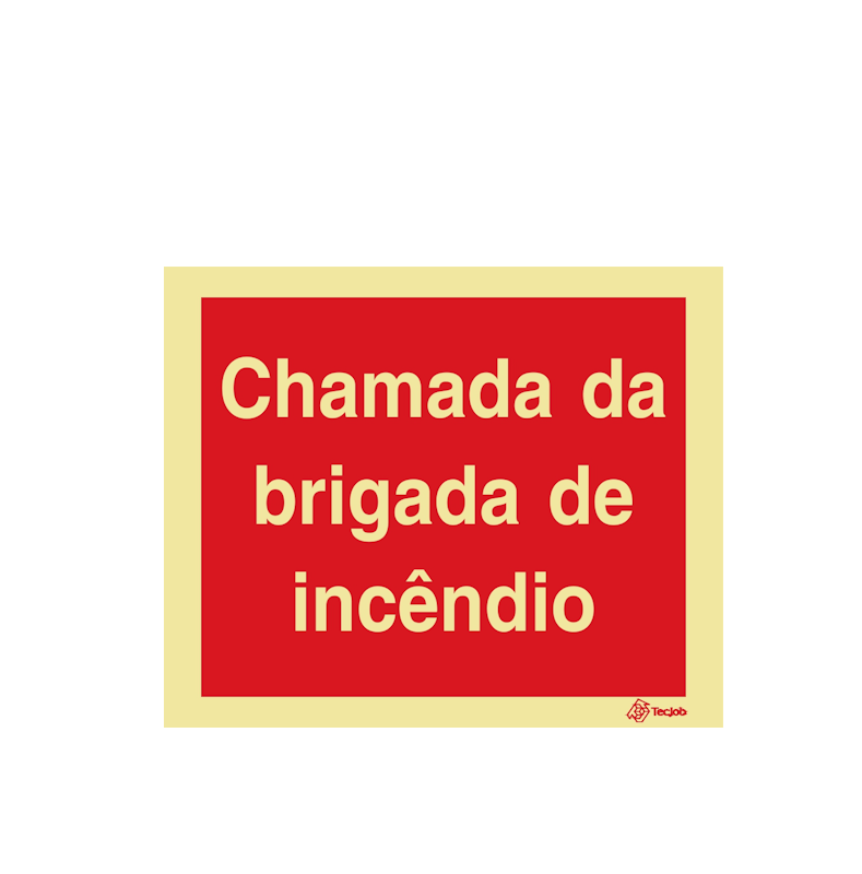Sinalética Chamada da Brigada de Incêndio - I0495