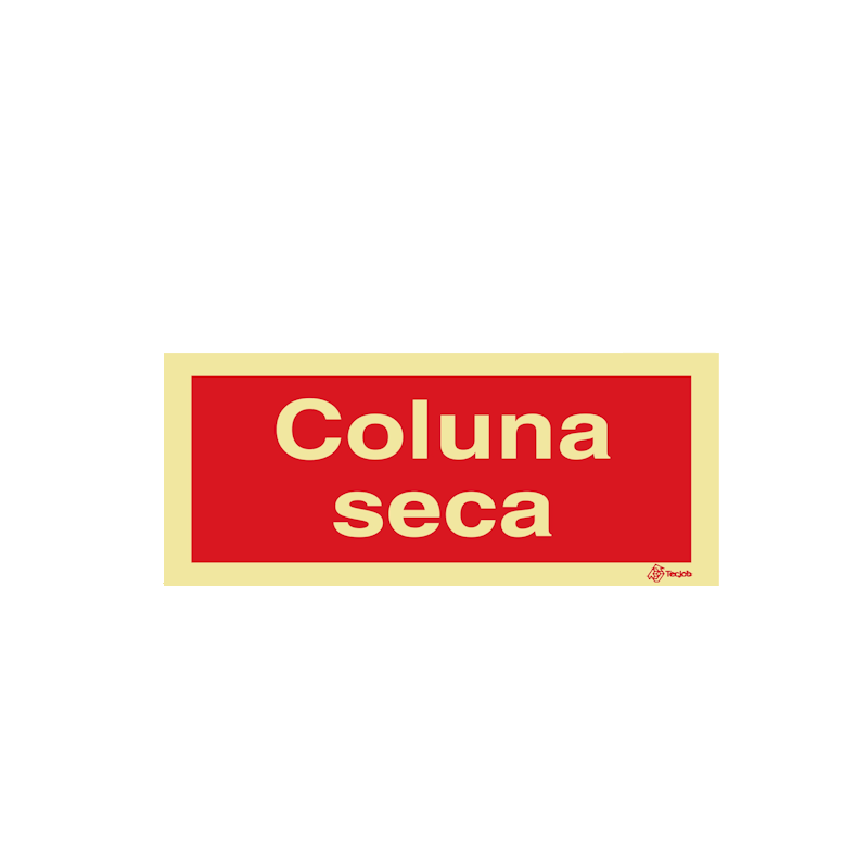 Sinalética Coluna Seca - Coluna Seca