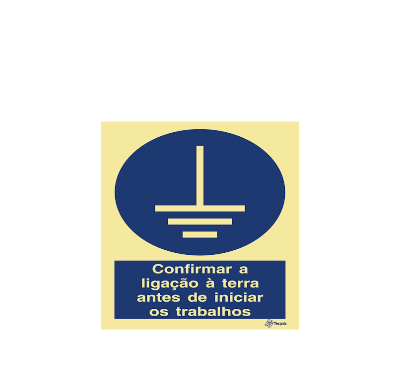 Signage: Confirm Grounding Before Starting Work - OB0147