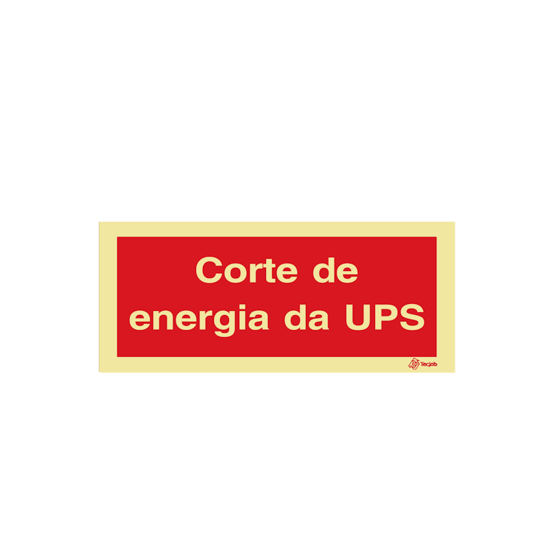 Sinalética Corte de Energia da UPS - I0624