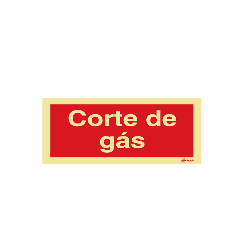 Sinalética Corte de Gás - I0630