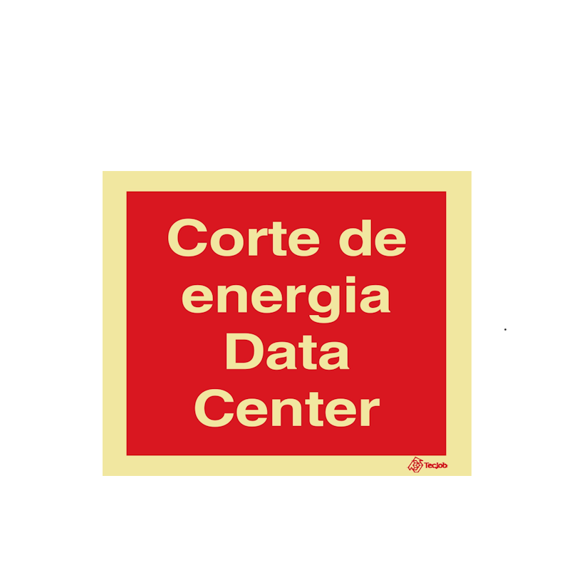 Sinalética Corte de Energia Data Center - I0521
