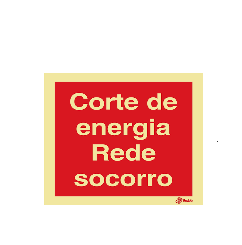 Sinalética Corte de Energia Rede Socorro - I0525