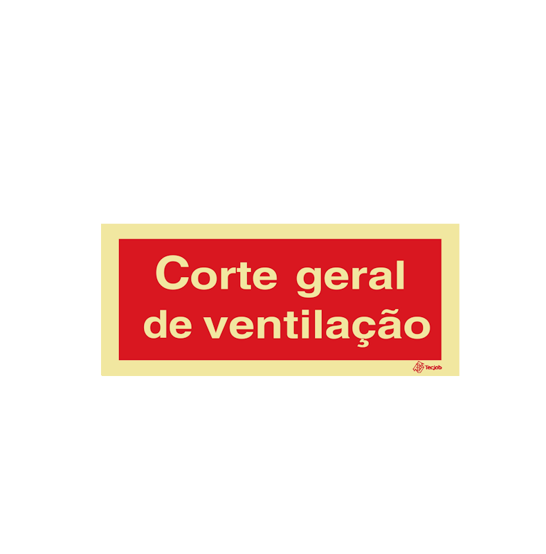 Sinalética Corte Geral de Ventilação - I0595