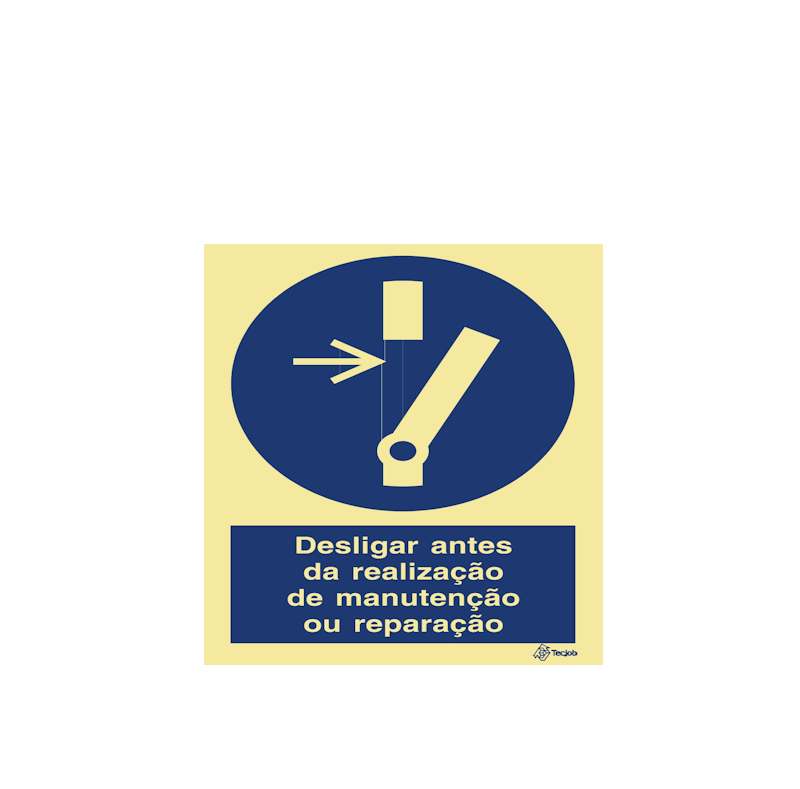 Signage: Turn Off Before Performing Maintenance or Repair - OB0155