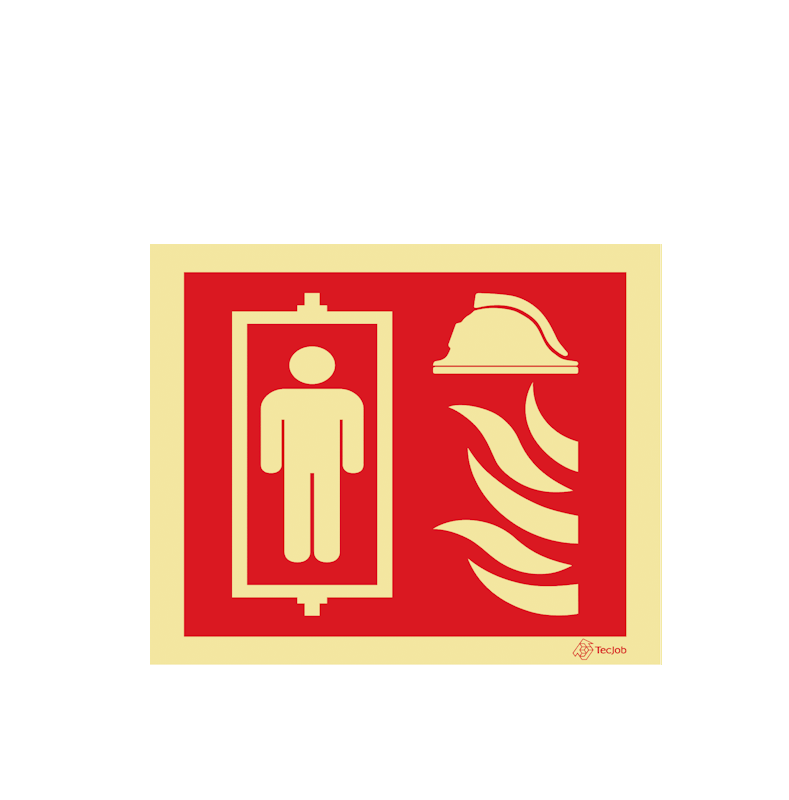 Señal Ascensor de emergencia para bomberos – I0355