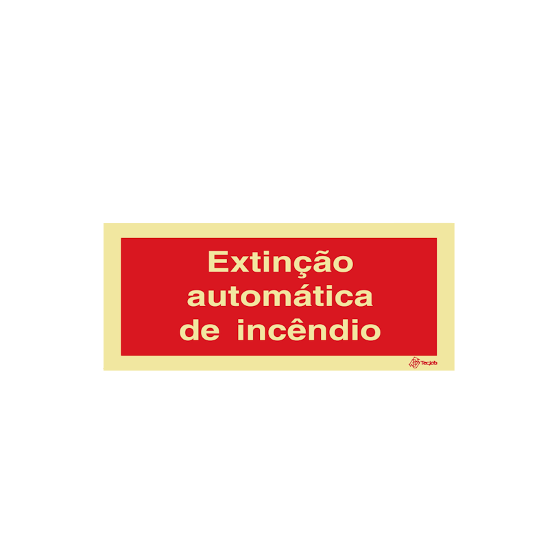 Sinalética Extinção Automática de Incêndio - I0613