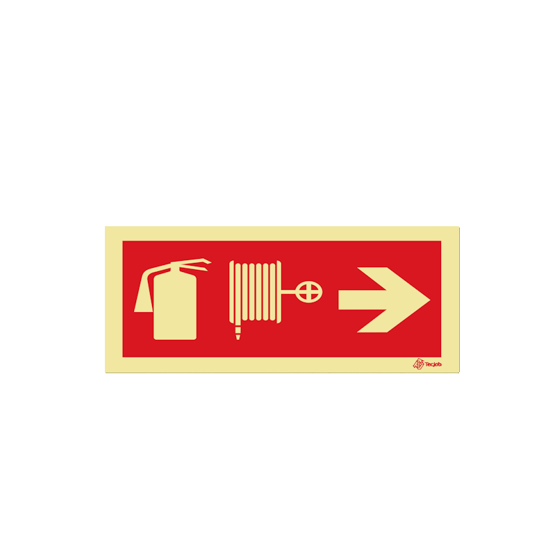 Sinalética Extintor e Carretel - Seta para a Direita – I0452