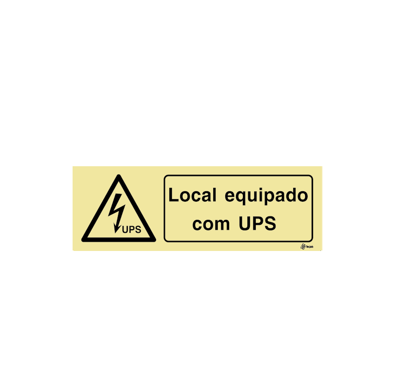 Sinalética Local Equipado com UPS - IS0422