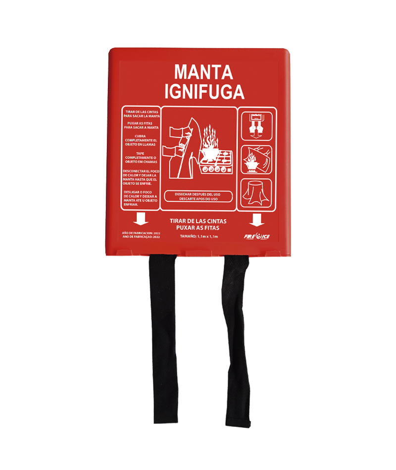 Manta Ígnea de Emergencia (1,2 x 1,8 m) | Manta Antiincendios Homologada