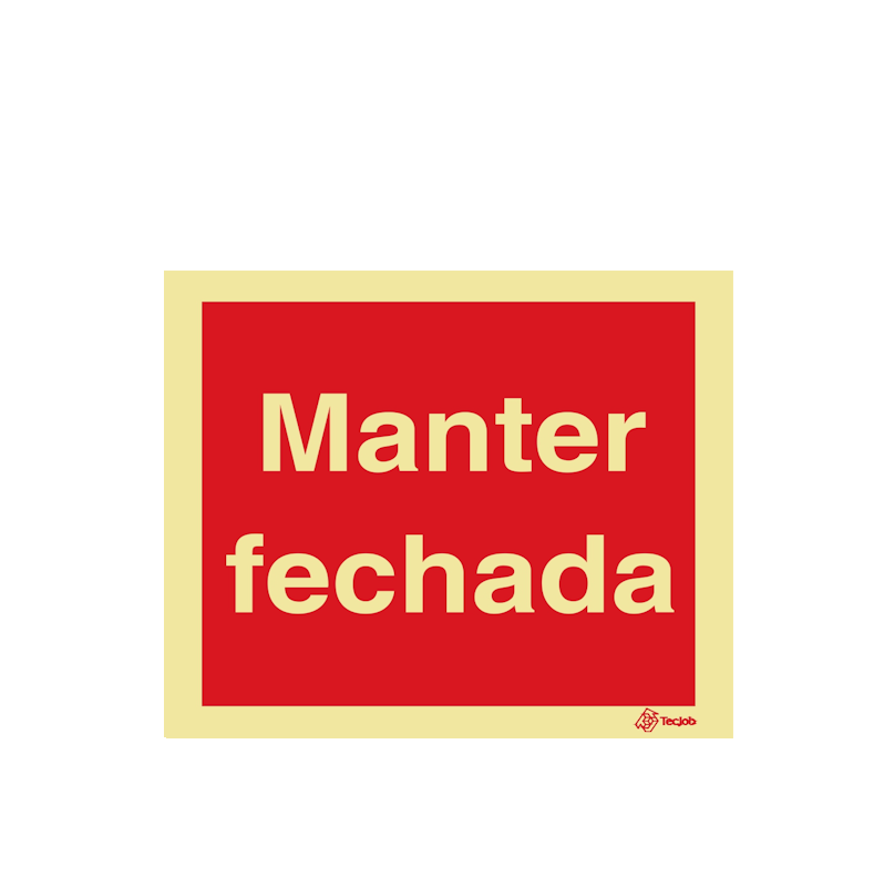 Sinalética Manter Fechada - I0505