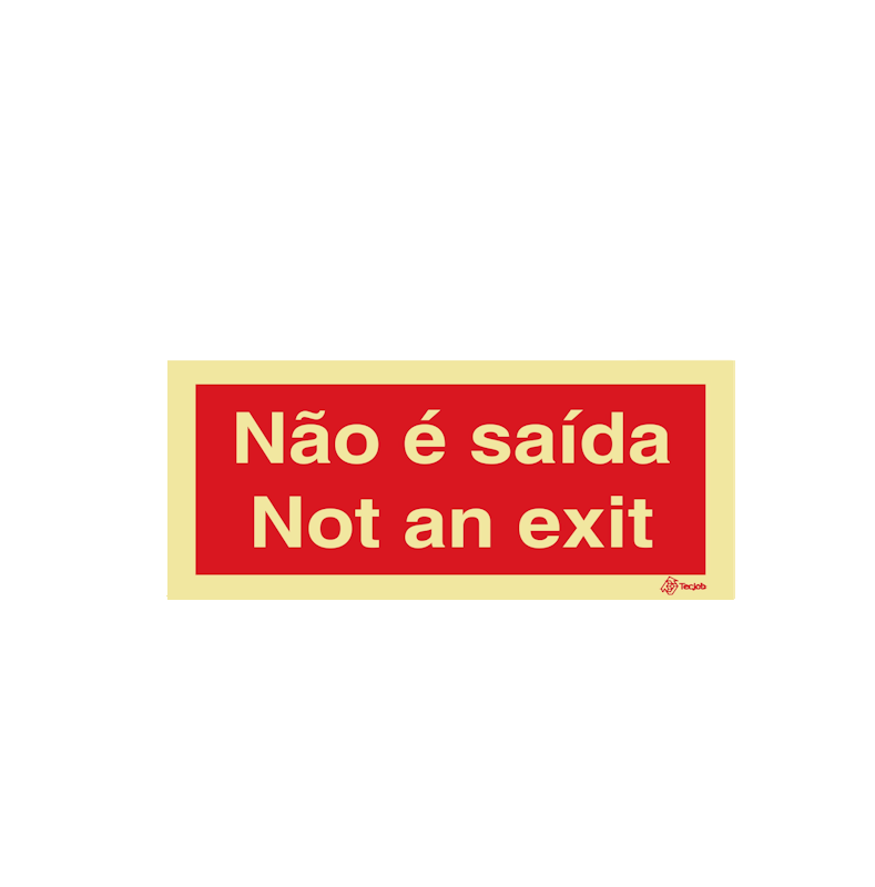 Sinalética Não é Saída/ Not an Exit - I0618