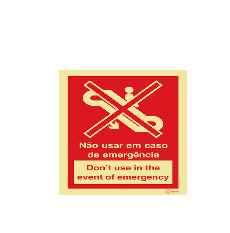 Signage: Do Not Use in the Event of Emergency – I0374