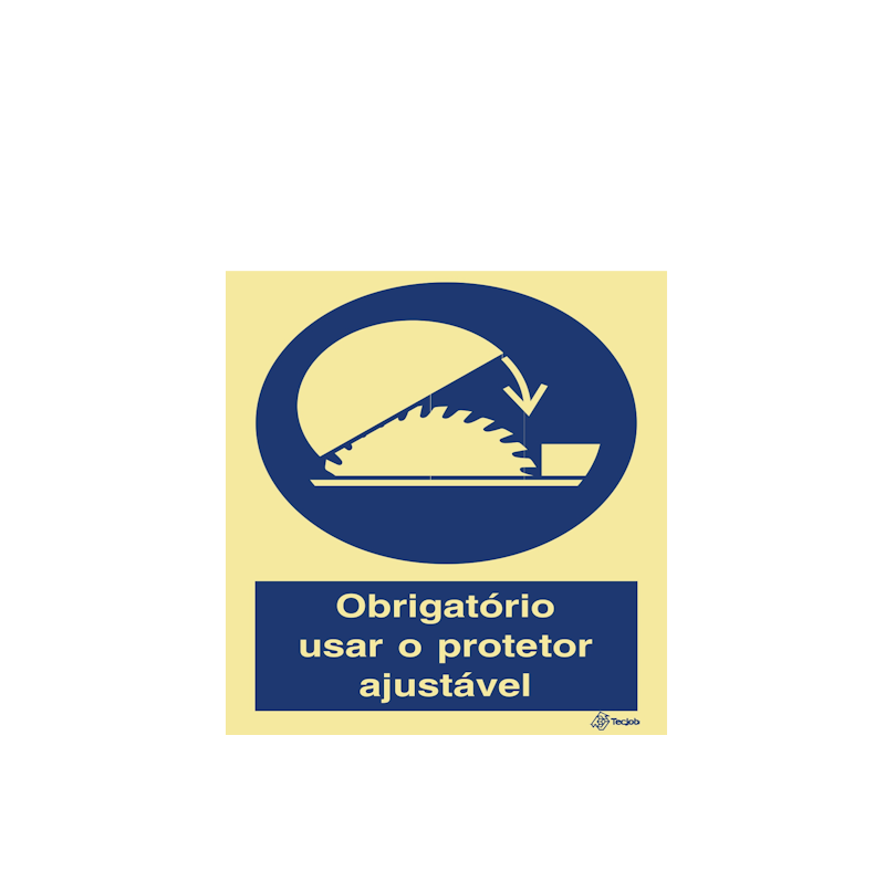 Mandatory Signage: Use Adjustable Protector - OB0150