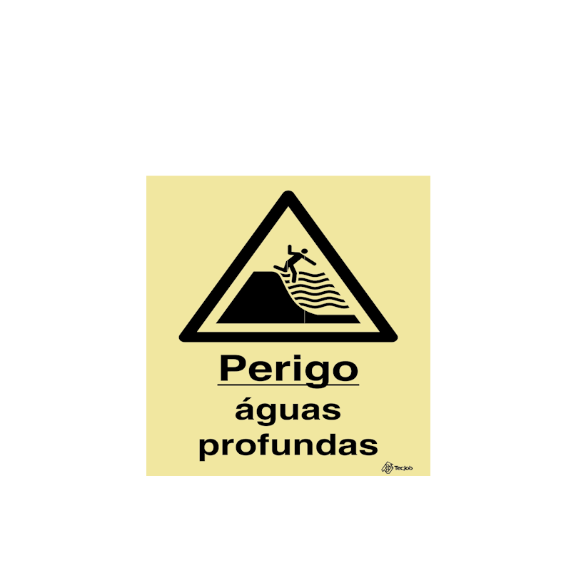 Sinalética Perigo Águas Profundas - IS0204