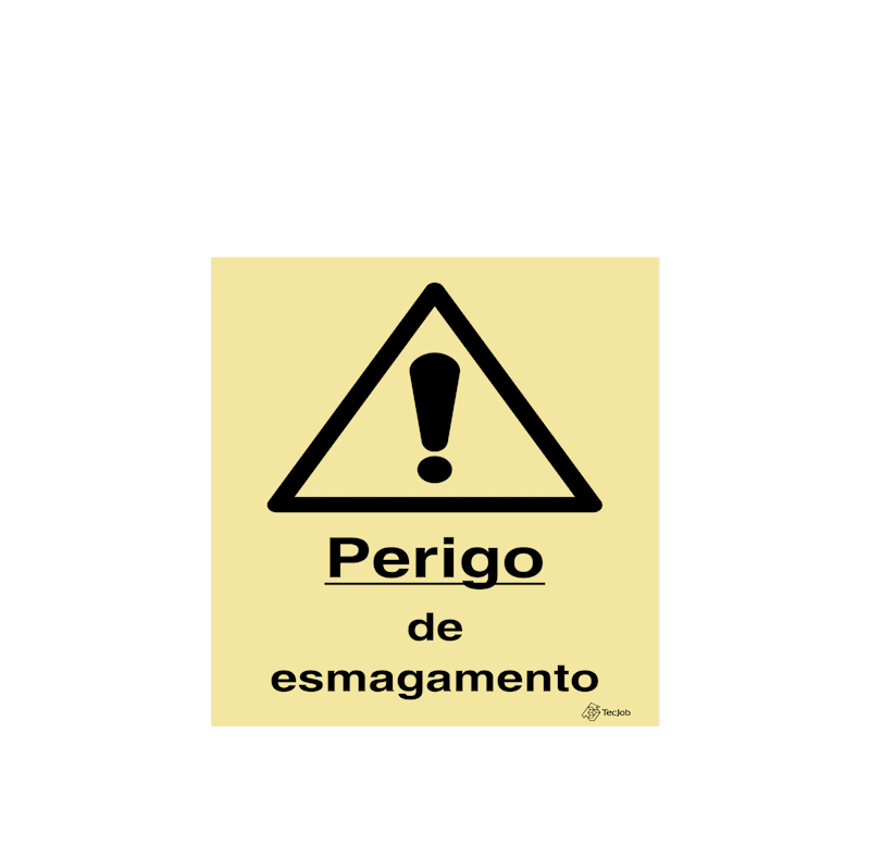 Sinalética Perigo de Esmagamento - IS0489