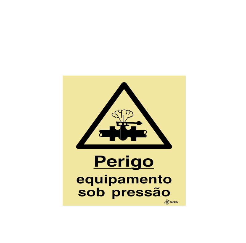 Sinalética Perigo Equipamento sob Pressão - IS0252
