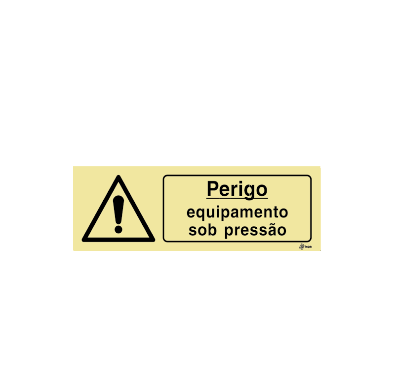 Sinalética Perigo Equipamento sob Pressão - IS0419