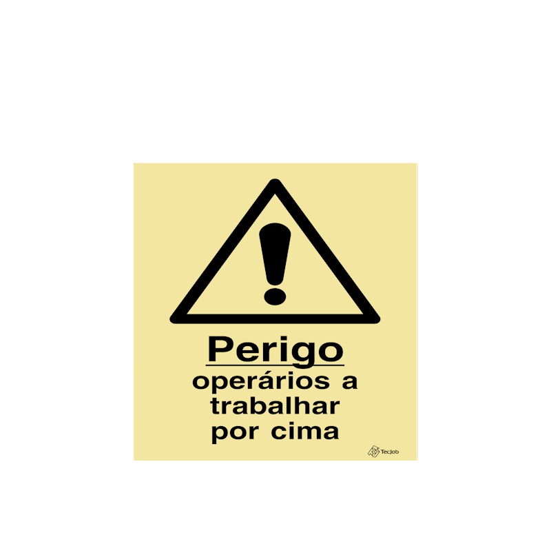 Sinalética Perigo Operários a Trabalhar por Cima - IS0488