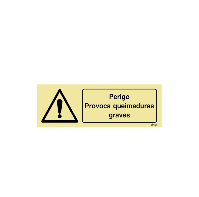 Sinalética Perigo Provoca Queimaduras Graves - IS0415