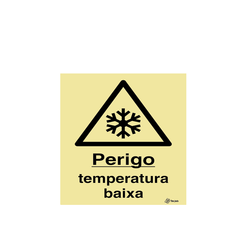 Sinalética Perigo Temperatura Baixa - IS0334