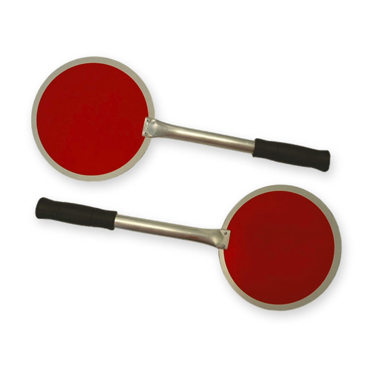 Paleta de señalización ET1 roja doble cara de aluminio
