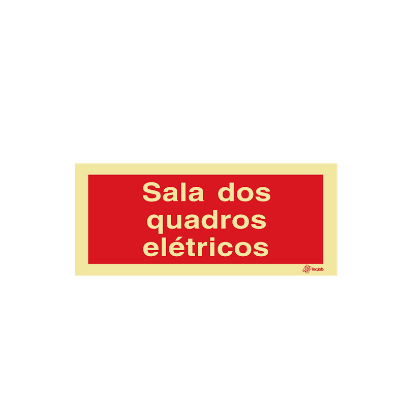 Sinalética Sala dos Quadros Elétricos - I0653