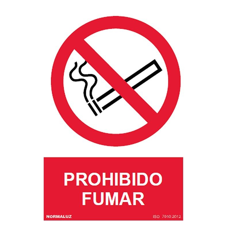 Señal Prohibido Fumar – Cartel de Prohibición 210 x 297 mm