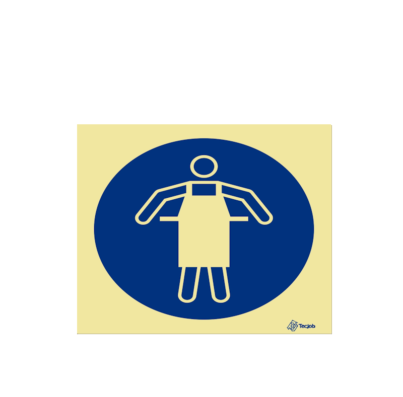 Señal Obligatorio usar delantal de protección – OB0075