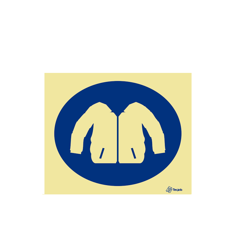 Sinalética Uso Obrigatório de Casaco Térmico - OB0085