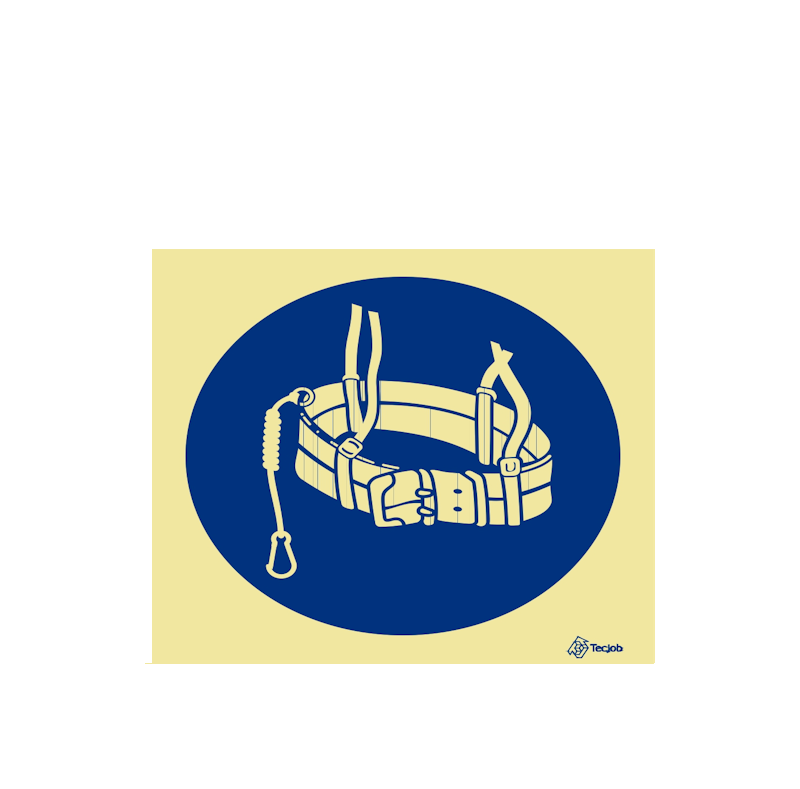 Sinalética Uso Obrigatório de Cinto de Segurança - OB0082