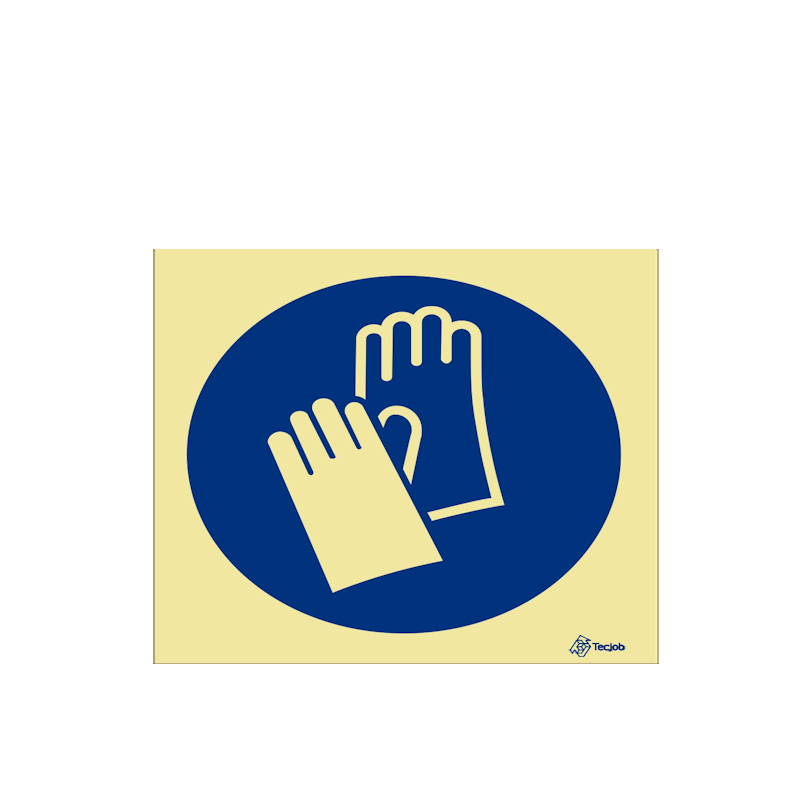 Señal Obligatorio usar guantes de protección – OB0018