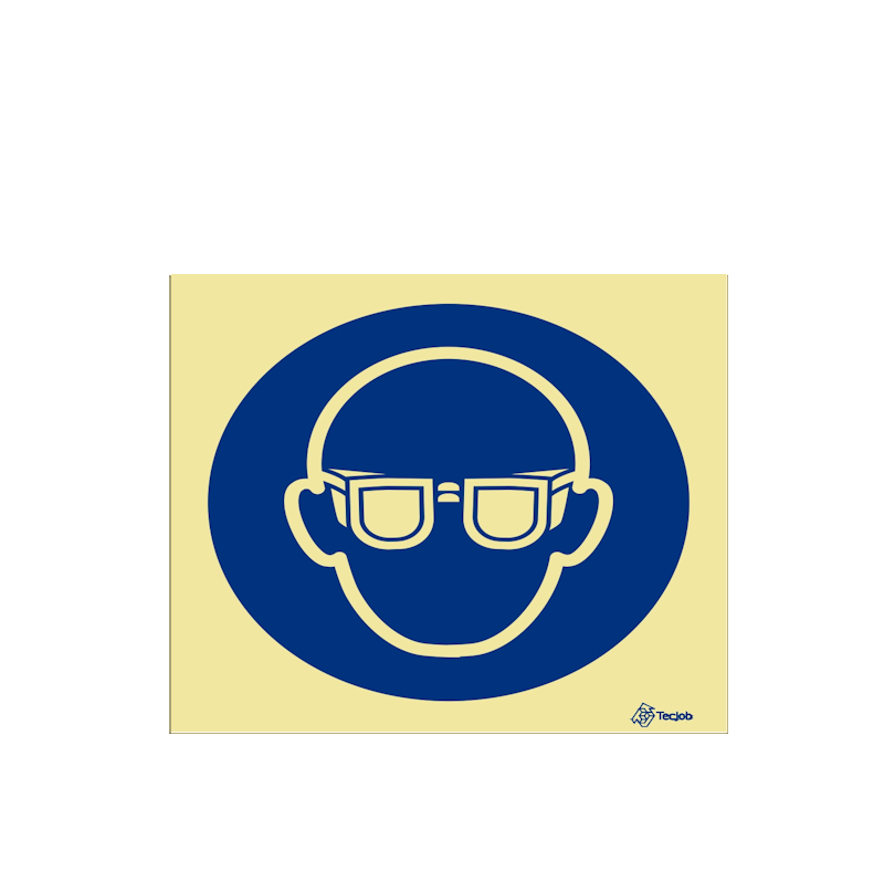 Sinalética Uso Obrigatório de Óculos de Proteção – OB0013