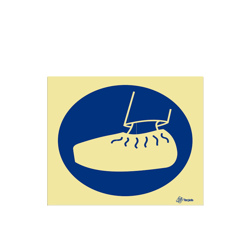 Señal Obligatorio usar cubrecalzado – OB0024