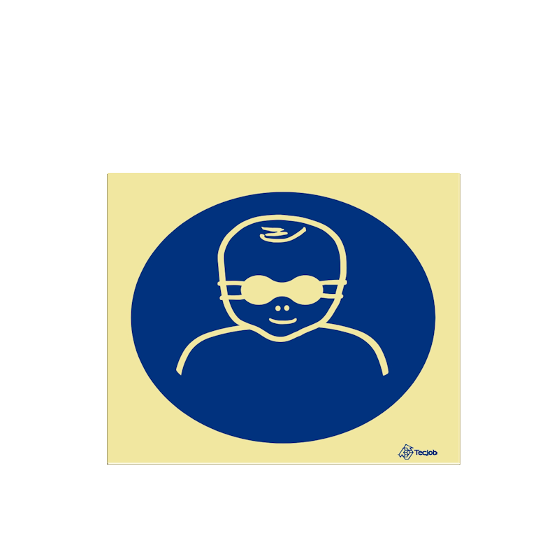 Señal Obligatorio proteger los ojos de los niños – OB0026